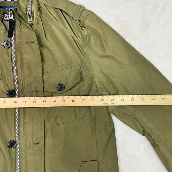 Cole Haan Lightweight Full Zip Parka Jacket Green Field Windbreaker Men's Size S - Picture 8 of 13